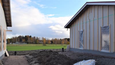 Radhusen som byggs vid Heimgårdsvägen i Ingå.