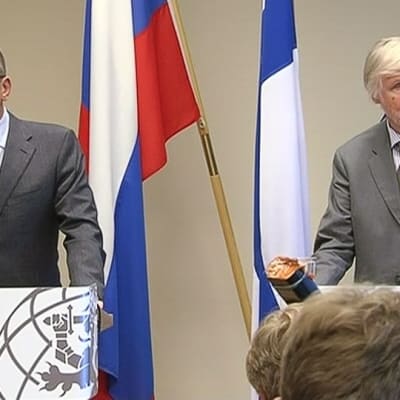 Sergej Lavrov och Erkki Tuomioja.