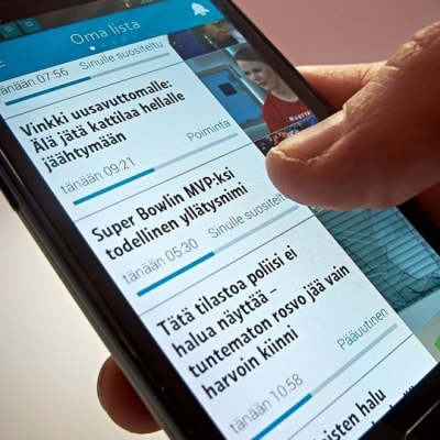 Yles nyhetsapp Uutisvahti.