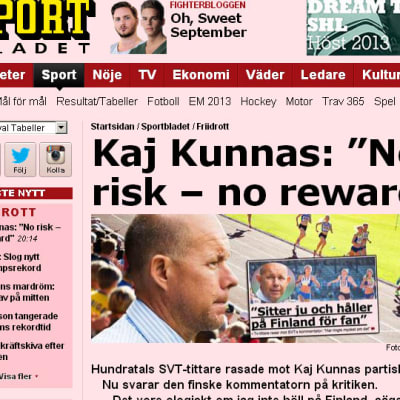 Kunnas väcker debatt i svensk press.