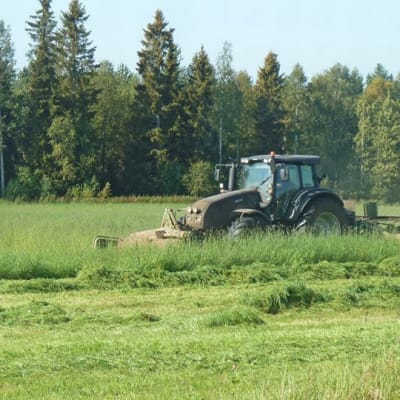 traktori, niittokone, säilörehu, heinänteko