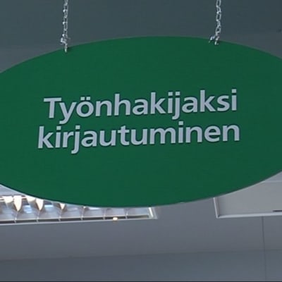 Kyltti te-toimistossa