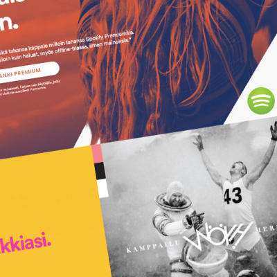 Kuvakaappaus Spotifyn etusivusta.
