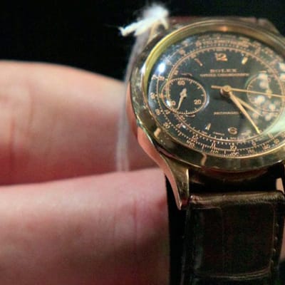 Yhdysvaltalaisen sijoittajan ja liikemiehen Bernard Madoffin Rolex-merkkinen rannekello.