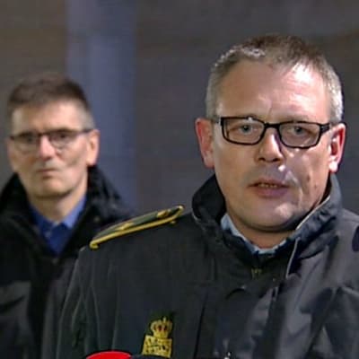 Poliisin tiedotustilaisuus.