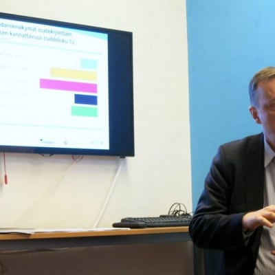 Juha Haukka kertoo yritysbarometrin tuloksista