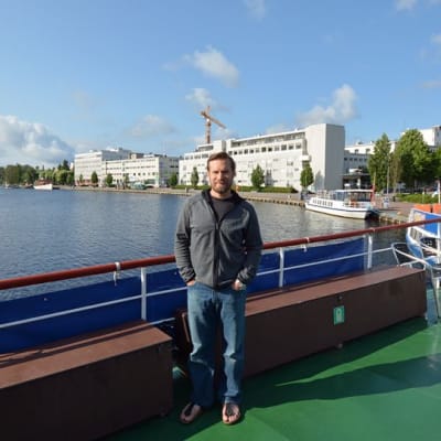 Kimmo Timonen Kuopion satamassa