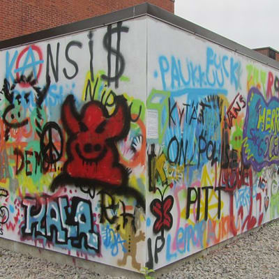 Kemin graffitiseinä 7.10.14
