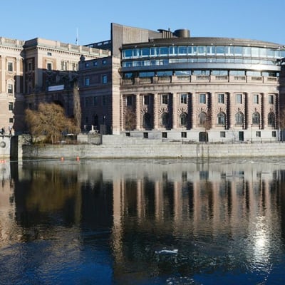 Ruotsin parlamenttirakennus.