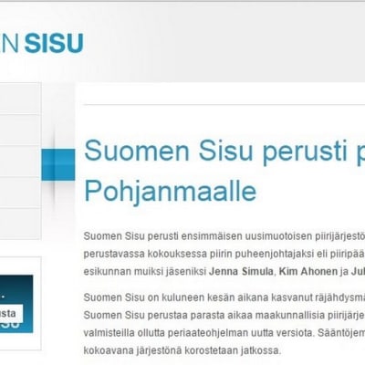 Kuvakaappaus Suomen Sisun kotisivuilta.