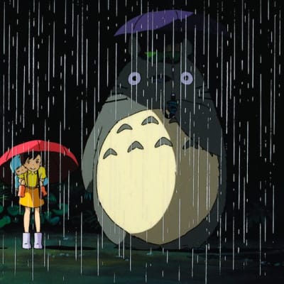 Lehdistökuvaa elokuvasta Naapurini Totoro. 
