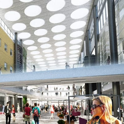 Kesäkatu Valkean edessä kasvoi 60 metriseksi Citycon-kaupan myötä.