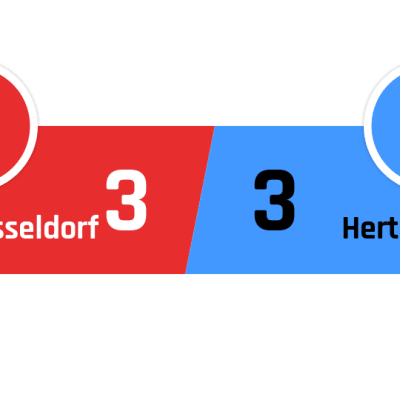 Fortuna Düsseldorf - Hertha Berlin 3-3