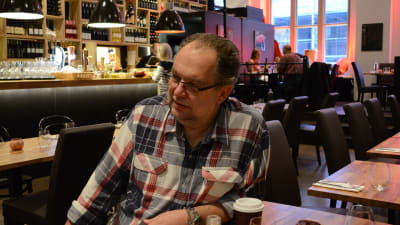 Kim Lerche på Pjazza i Helsingfors.