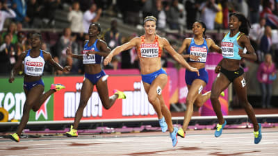Dafne Schippers vinner 200 meter, VM 2017.