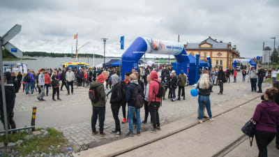 Sov Tryggt-evenemanget i Inre hamnen i Vasa.