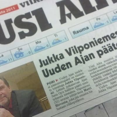 Uusi Aika -lehden päätoimittaja Jukka Vilponiemi.
