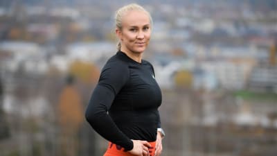Stefanie Hagelstam vid Kokonbacken i Borgå hösten 2020.