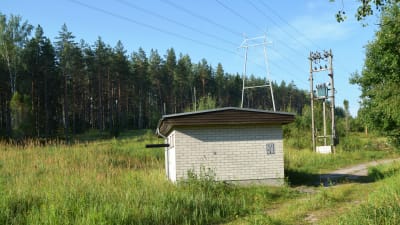 Pumpstation vid Ekerö vattentäkt i Horsbäck.