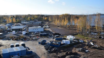 Vy över mässområdet vid Lojo sjö.