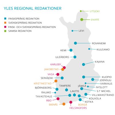Yles regionala redaktioner