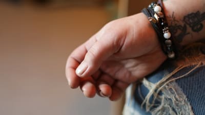 En bild på Jennis hand.