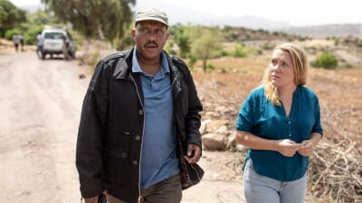 Getachew Reda mötte Yles reporter Liselott Lindström i Tigray i Etiopien.