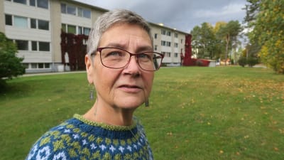 Merja Karhunen bor i de så kallade oligarkhusen i Lappvik.