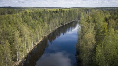Esse å fotograferad från luften. 