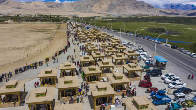 Vy över Xinjiang.