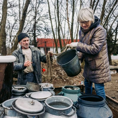 Vedestä on huutava pula Tšasiv Jarin etulinjakaupungissa Itä-Ukrainassa.
