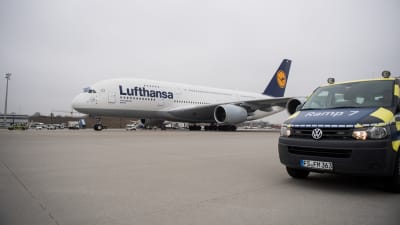 Lufthansas plan i München. 