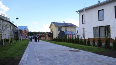 Småhusområde på bostadsmässan i Kivistö 2015.