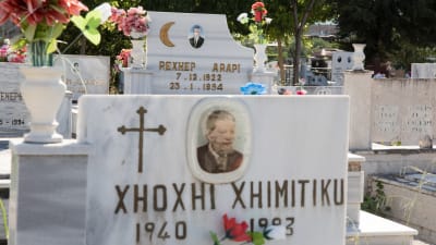 Begravningsplats i Berat i Albanien.