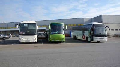 Ryska bussar i Villmanstrand