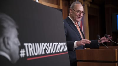 Det är som att förhandla med gelé, säger senatens demokratiska minoritetsledare Chuck Schumer om sina samtal med Donald Trump