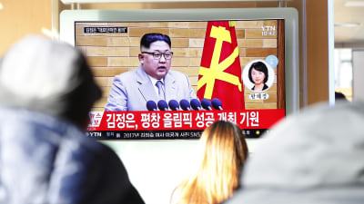 Sydkoreaner följer med Kim Jong-Uns nyårstal som ingav hopp om att Nordkorea inte tänker sabotera OS
