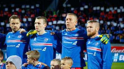 Kari Arnason, Jon Bodvarsson, Hannes Halldorsson och Aron Gunnarson är nyckelspelare i den gyllene generationen av isländska spelare.