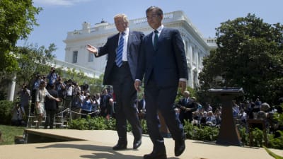 Sydkoreas nyvalde president Moon Jae-In besökte president Donald Trump i Vita huset kort efter sitt tillträde i juni. 