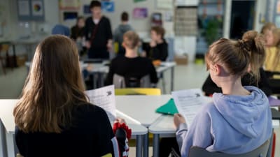 Elever i en skolklass.