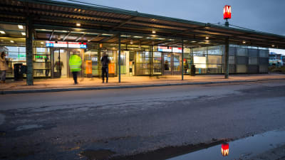 Herttoniemen metroasema.