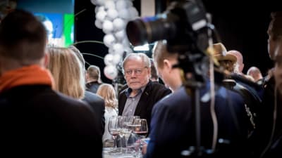 Elokuvaohjaaja Lauri Törhönen, Niinistön vaali-ilta, Vanha Ylioppilastalo, Hki, 28.1.2017.