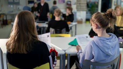 Elever i en skolklass.