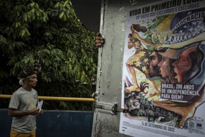 Affisch i Brasilien