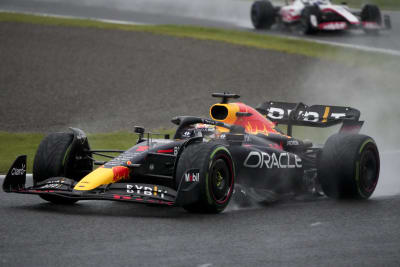 Max Verstappen Suzukan kilpailussa.