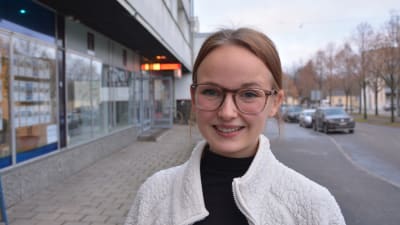Ronja Karvinen, första viceordförande i Vasa ungdomsfullmäktiges styrelse.