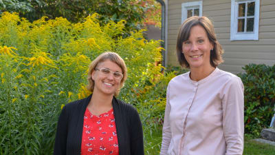 Malin Hollmén och Nanna Sundman. 