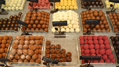 Chokladpraliner.