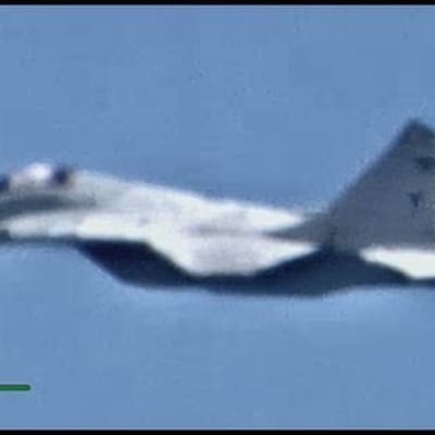 Yhdysvaltojen armeijan välittämä kuva venäläiskoneesta Libyassa.