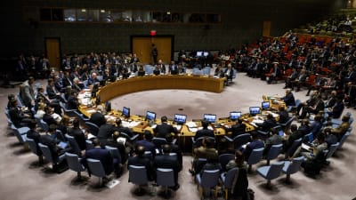 Säkerhetsrådet samlat till möte om Syrien. 